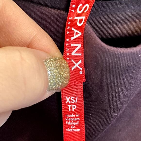 Spanx Ponte Legging Pant Ankle Length Brandywine Purple Stretch Size XS - Picture 4 of 4